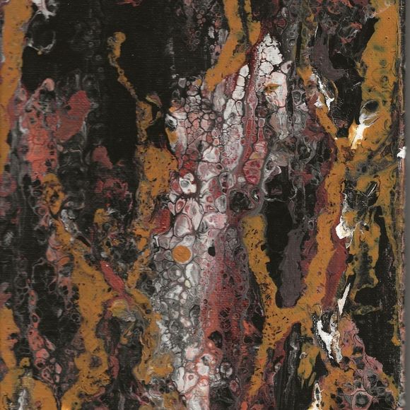 Giclee Fine Art Print Abstract Fall Colors Neutral Home Decor - Picture 1 of 2